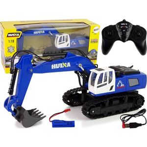 LeanToys Koparka gąsienicowa R/C niebieska