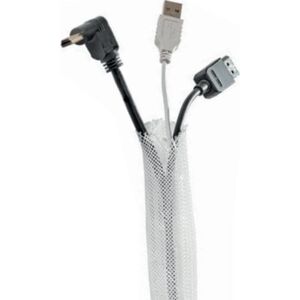 Organizer Hagor HAGOR KS 5 Meter Weiss - 45-90mm Kabelsocke geschlossen - dehnbar - Weite 45-90mm 5 Meter Rolle