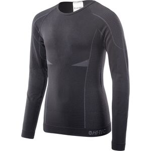 hitec Dziecięca bluzka termoaktywna Hi-tec Hikro Top Jr black/grey rozmiar 140/152