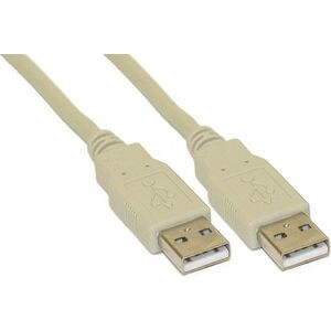 Kabel USB InLine USB-A - USB-A 2 m Biały (34318H)