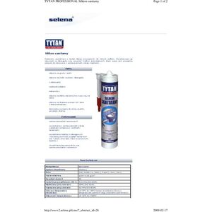Tytan SILIKON SANITARNY TYTAN 280ML BEZBARWNY