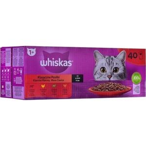 Whiskas WHISKAS Klasyczne posiłki w sosie mix dla kota 40x85g