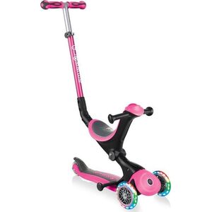 Hulajnoga Globber GO-UP Deluxe Lights Różowy (4100301-0343)