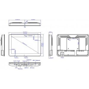 Tablet Allnet ALLNET Meetingraum RGB LED Tablet 10 ίντσες RK3568 Android 11 και NFC/RFID χρώμα μαύρο