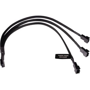 Alphacool Alphacool Y-Splitter 4-Pin σε 3x 4-Pin PWM 30cm - μαύρο
