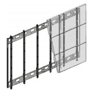 Hagor HAGOR VWR 2x3 55 Landscape feinjustierbarer Videowall Mehrfachrahmen Tragl pro display 30kg VESA Norm 600x400 Wandabstand 67mm