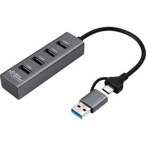 HUB USB MicroConnect USB 3.0 Hub 4-Port με USB-C