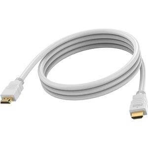 Vision VISION Επαγγελματικό καλώδιο HDMI εγκατάστασης - ΕΓΓΥΗΣΗ ΕΦ' ΟΡΟΥ ΖΩΗΣ - 8K στα 30 Hz - Έκδοση HDMI 2.1 - 48 Gbps - διπλή θωράκιση - επιχρυσωμένα βύσματα - HDMI (M) σε HDMI (M) - Εξωτερική διάμετρος 7,3 mm - AWG 28 - 2 m - λευκό