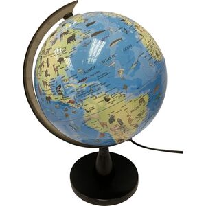 JetWorld ΕΠΙΣΤΗΜΗ - Υδρόγειος σφαίρα με ζώα και φως 20 εκ. (TY6190)
