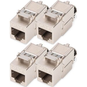 Digitus DIGITUS CAT 8.1 Keystone Modul, θωρακισμένο, χωρίς εργαλεία 4 τεμ.
