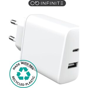 Φορτιστής eStuff eSTUFF ES637031-BULK φορτιστής για φορητές συσκευές Smartphone Λευκό Εναλλασσόμενο ρεύμα Γρήγορη φόρτιση Εσωτερική