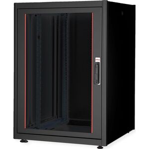 Roline ROLINE Netzwerkschrank Basic 48,26cm 19Zoll 22 HE 800x800 BxT Glast�r schwarz