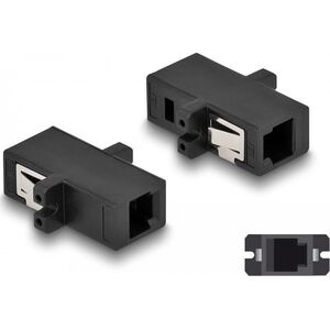 DeLOCK 87933 adapter światłowodowy MT-RJ/MT-RJ 1 szt. Czarny