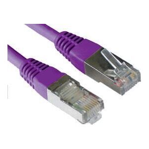 LOGON SSTP Cat5e kabel sieciowy Fioletowy 0,5 m