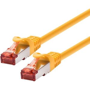 LOGON TCF66F100Y kabel sieciowy Żółty 10 m Cat6a F/UTP (FTP)