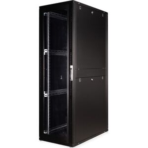 ROLINE Serverschrank 48,26cm 19Zoll 42 HE 600x1000 BxT schwarz Plexiglas