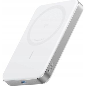 ANKER MagGo PowerBank 10.000mAh Slim weiss magnetische Powerbank im ultra-schlanken Design fuer iPhone 12 und h�her und AirPods