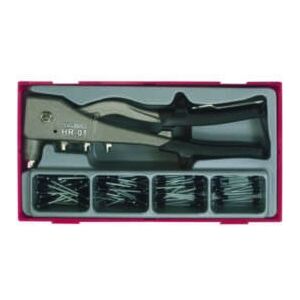 Teng Tools Nitownica dźwigniowa w zestawie z nitami 81-elementowy ( TTHR81)