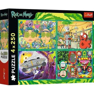 PUZZLE 4X250EL TREFL ZAKRECO SWIAT RICKA I MPUD6