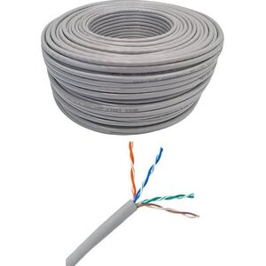 NetRack Kabel sieciowy LAN kat. 5e UTP, 305m, CCA, Netrack, szary