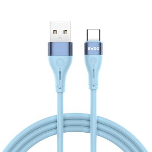 BWOO Minimalist Silicone 3A Cable X280C USB-A to USB-C blue 6933654810838