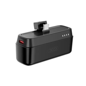 XO power bank mini PR244 20W 5000 mAh with USB-C connector black 6920680857302