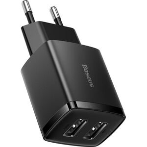 Ładowarka Baseus Compact 2x USB-A 2.1 A (CCXJ010201)