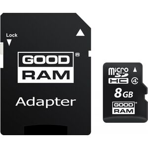 Karta GoodRam microCARD MicroSDHC 8 GB Class 4  (M40A-0080R11)