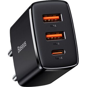 Ładowarka Baseus CCXJ-E01 2x USB-A 1x USB-C 3 A (BSU2897BLK)
