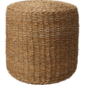 vidaXL Home&Styling Puf okrągły, naturalny, 40x38 cm, trawa morska