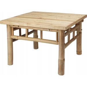 Ambiance Niski stolik kawowy z bambusa, 57 x 57 x 38 cm