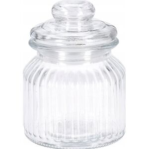 Prążkowany słoik ze szczelną pokrywką, 500 ml