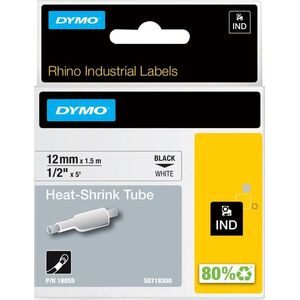 Drukarka etykiet Dymo rurka termokurczliwa biała 12mm x 1,5m (18055)