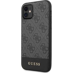Guess Guess GUHCN61G4GLGR iPhone 11 szary/grey hard case 4G Stripe Collection