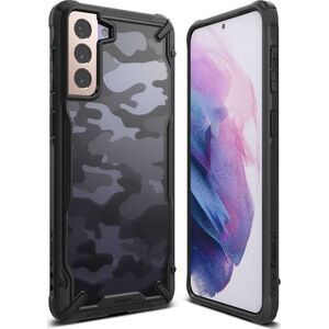 Ringke Etui Ringke Fusion-X Design Samsung Galaxy S21+ Plus Camo (Moro) Black