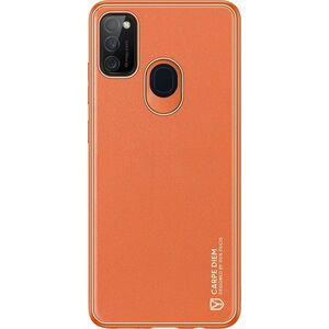 Dux Ducis Dux Ducis Yolo eleganckie etui pokrowiec ze skóry ekologicznej Samsung Galaxy M30s pomarańczowy
