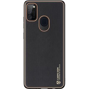 Dux Ducis Dux Ducis Yolo eleganckie etui pokrowiec ze skóry ekologicznej Samsung Galaxy M30s czarny