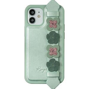 Kingxbar Kingxbar Sweet Series żelowe etui ozdobione oryginalnymi Kryształami Swarovskiego z podstawką iPhone 12 Pro Max zielony
