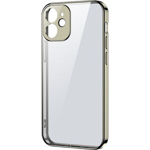 Joyroom Joyroom New Beauty Series ultra cienkie przezroczyste etui z metaliczną ramką do iPhone 12 Pro złoty (JR-BP743)