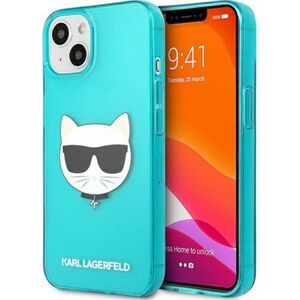 Karl Lagerfeld Etui Karl Lagerfeld KLHCP13SCHTRB Apple iPhone 13 mini niebieski/blue hardcase Glitter Choupette Fluo