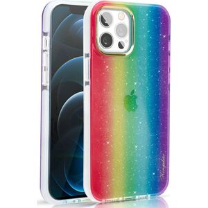Kingxbar Kingxbar Ombre etui pokrowiec iPhone 12 Pro Max wielokolorowy
