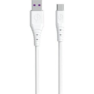 Kabel USB Dudao USB-A - USB-C 1 m Biały (6973687243388)