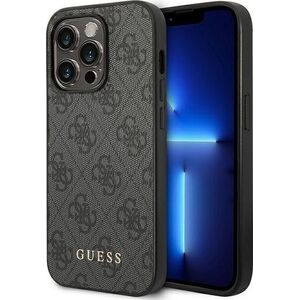 Guess Guess 4G Metal Gold Logo - Etui iPhone 14 Pro Max (szary)