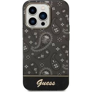 Guess Etui Guess do iPhone 14 Pro 6,1" czarny/black hardcase Bandana Paisley