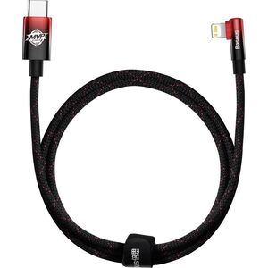 Kabel USB Baseus USB-C - Lightning 1 m Czarno-czerwony (BSU3619)
