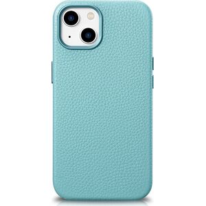 iCarer iCarer Litchi Premium Leather Case skórzane etui iPhone 14 Plus magnetyczne z MagSafe zielony (WMI14220711-GN)