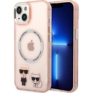 Karl Lagerfeld Karl Lagerfeld KLHMP14MHKCP iPhone 14 Plus 6,7" hardcase różowy/pink Karl & Choupette Aluminium Magsafe NoSize