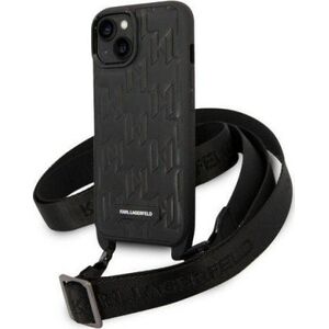 Karl Lagerfeld Karl Lagerfeld Monogram Plaque Logo Strap - Etui iPhone 14 (czarny)