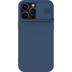 Nillkin Nillkin CamShield Silky Silicone Case etui iPhone 14 Pro Max silikonowy pokrowiec z osłoną na aparat niebieskie