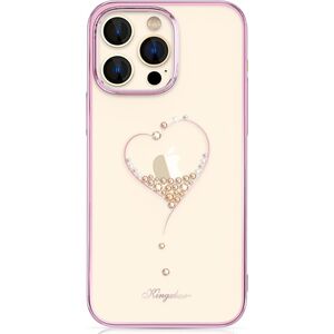 Kingxbar Kingxbar Wish Series etui iPhone 14 Pro Max ozdobione kryształami różowe